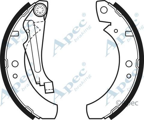 APEC BRAKING Piduriklotside komplekt SHU88